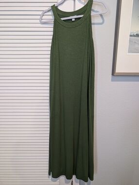 J.Jill Grass Green Halter Dress